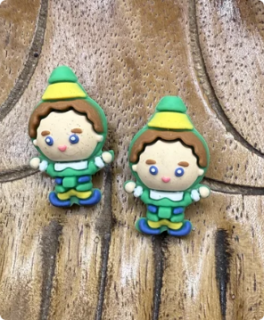 3D Silicone Elf focal bead (2 per pack)