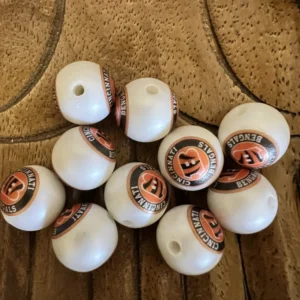 16mm- Football Cincinnati bead