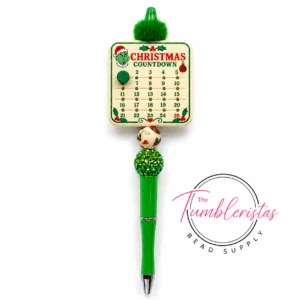 Exclusive Silicone Grinch Countdown To Christmas Calendar Focal Bead (1 per pack)
