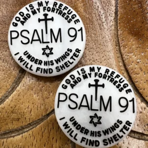 Silicone Exclusive Psalm Focal bead (2 per pack)