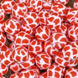 15mm Printed Exclusive Ohio State silicone bead round