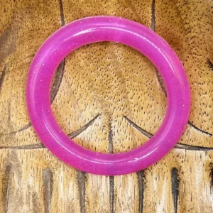 65MM Round High Sparkle Glitter Teething Ring