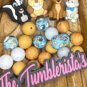 Exclusive Silicone Bambi and friends Bead and Focal mix