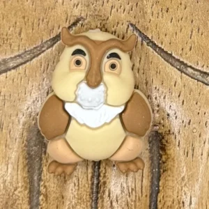 Exclusive Silicone 3D Friend Owl focal bead (available in 1 bead per package)