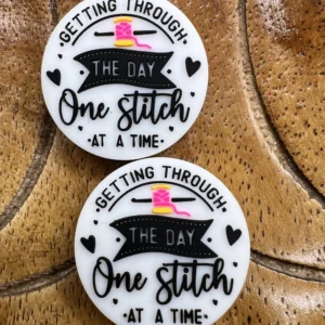 Silicone Exclusive One stitch at a time sewing bead (2 beads per pack)