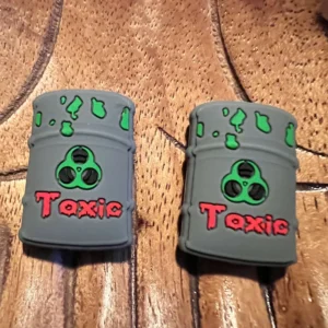 Exclusive Silicone toxic barrels focal bead (2 beads per pack)
