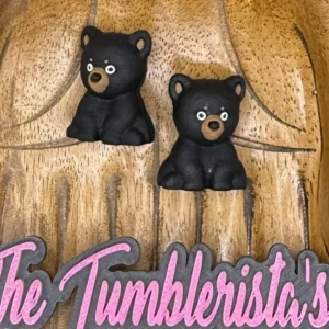 Exclusive Silicone 3D Smoky Mountain Black Bear focal bead (1 or 2 bead packages)