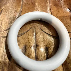65MM Round Light Grey Swirl Teething Ring