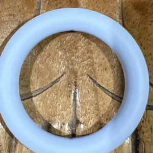 65MM Round Light blue Swirl Teething Ring
