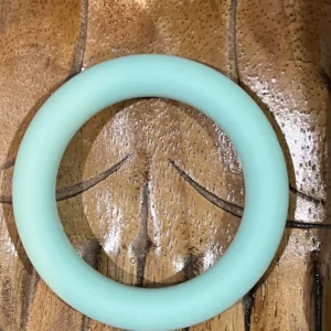 65MM Round Mint Green Swirl Teething Ring