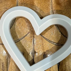 65MM Heart Shape Grey Ring