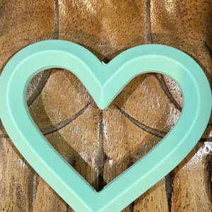 65MM Heart Shape Mint Green Ring