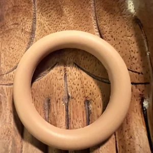 65MM Round Khaki (tan) Teething Ring