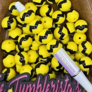 15mm Printed Exclusive Peanut Charlie Brown silicone bead round