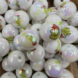 16mm Ab Grinch Bubblegum Bead MixLABUBU