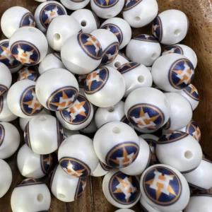 16mm Exclusive Houston astros Bubblegum Bead