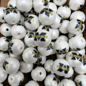 16mm Exclusive Michigan Bubblegum Bead
