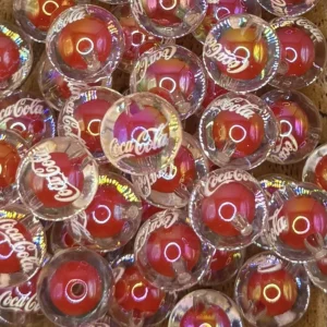 16mm Coca cola Bubblegum Bead (10 per pack)