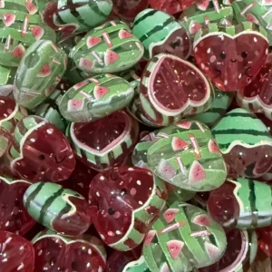16mm Custom Watermelon bubblegum mix bead (10 per pack)