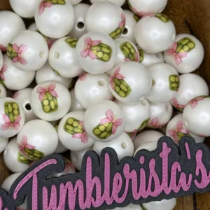 Exclusive 16mm Pickle coquette Bubblegum Bead (10 beads per pack)