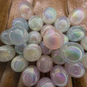 16mm Pastel Multicolor Swirl Bubblegum Bead