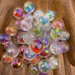 16mm UV Solid Filled bubblegum bead mix (10 per pack)
